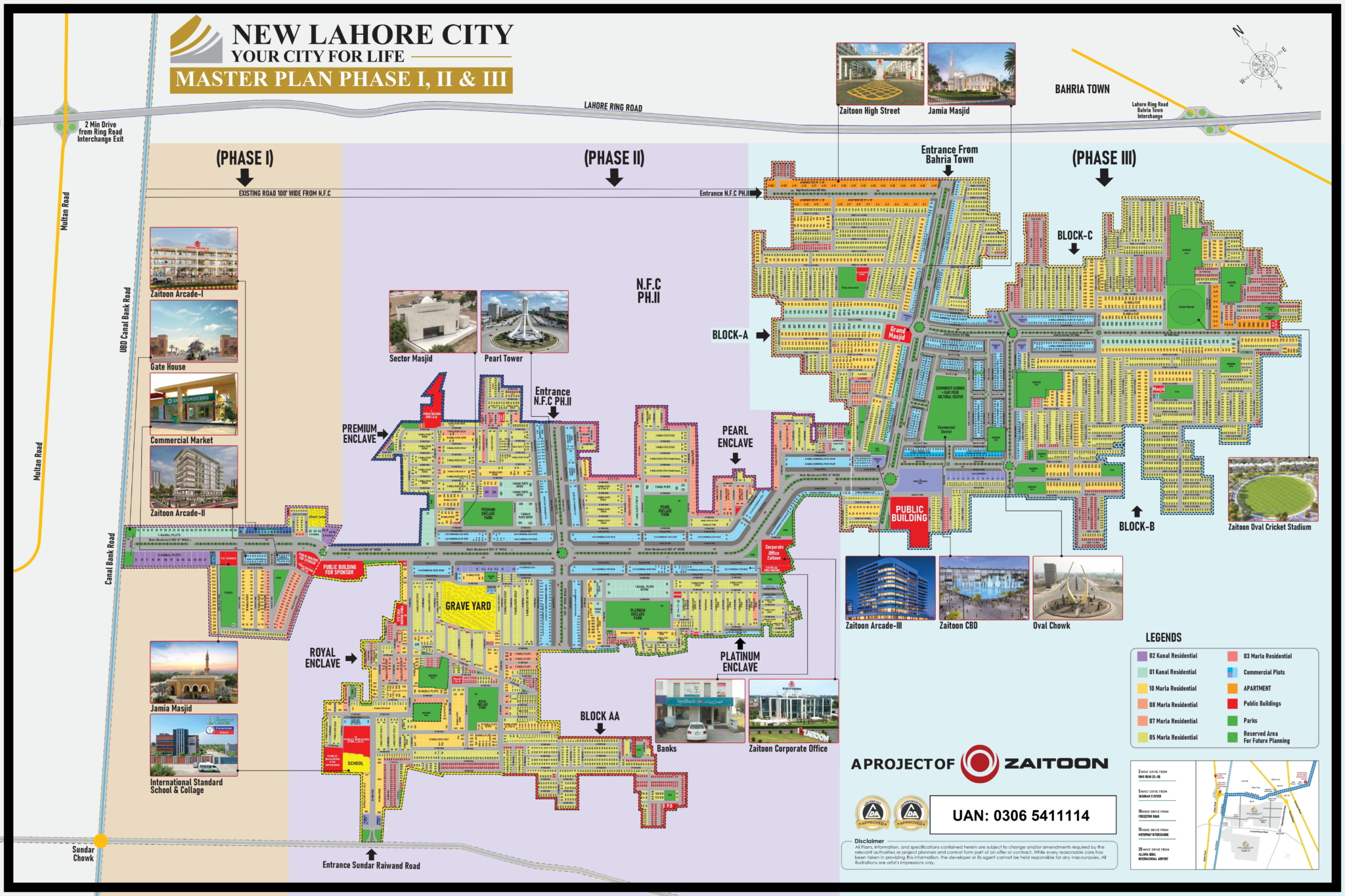Master Plan Map of New Lahore City Phase 1, 2 & 3 | Complete Guide